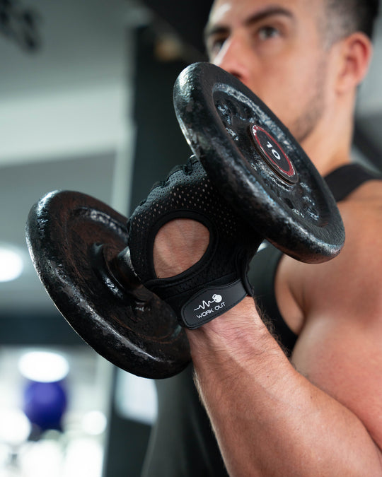 GUANTES PARA GYM W1 - NEGRO