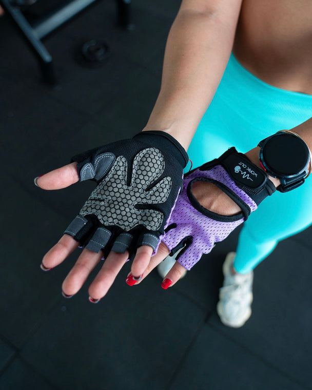GUANTES PARA GYM W1 - MORADO