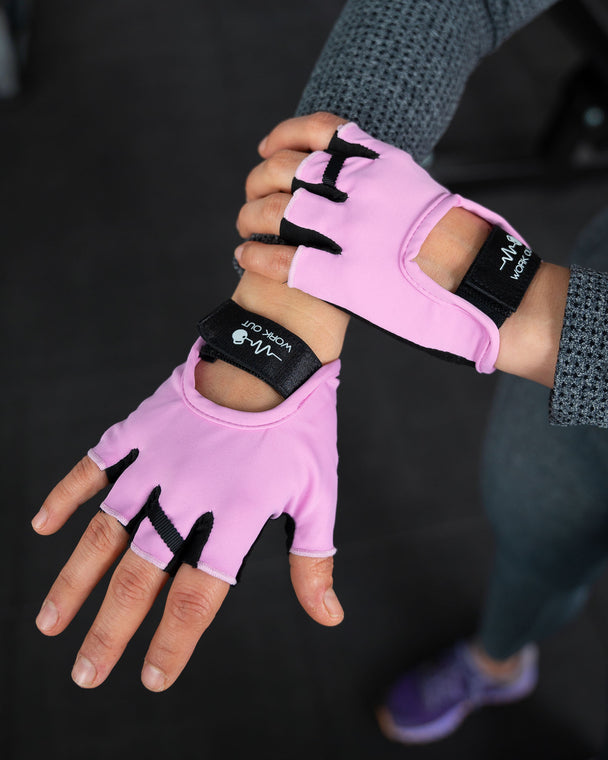 GUANTES PARA GIMNASIO W2 - ROSADO