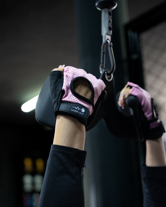 GUANTES PARA GYM W1 - ROSADO