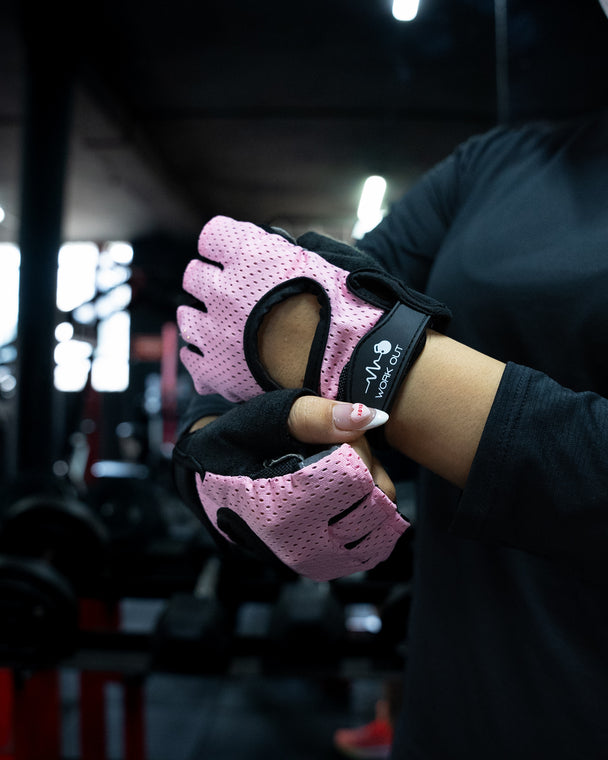 GUANTES PARA GYM W1 - ROSADO