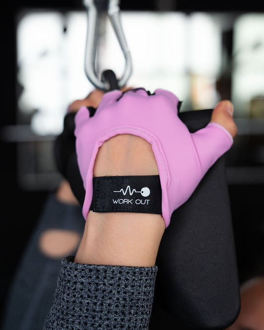 GUANTES PARA GIMNASIO W2 - ROSADO
