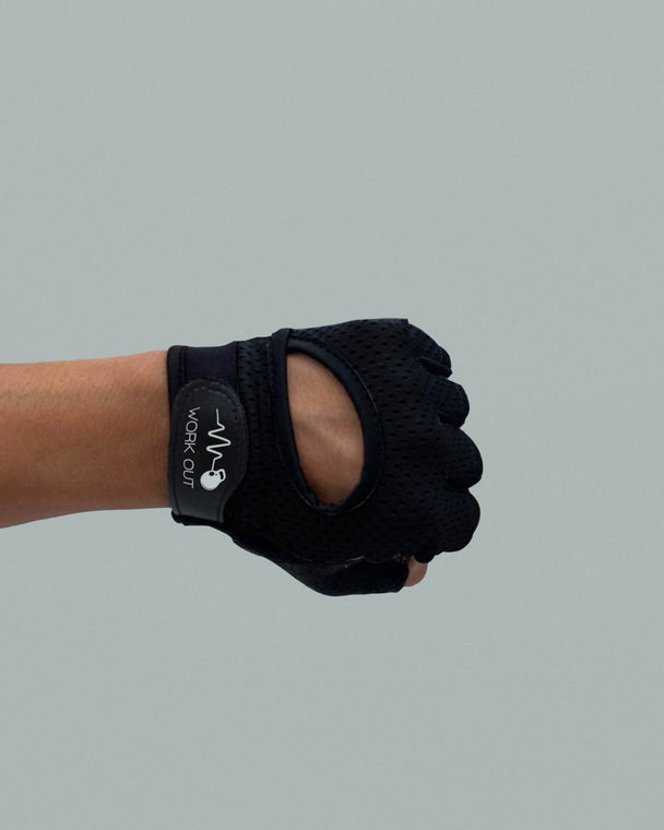 GUANTES PARA GYM W1 - NEGRO