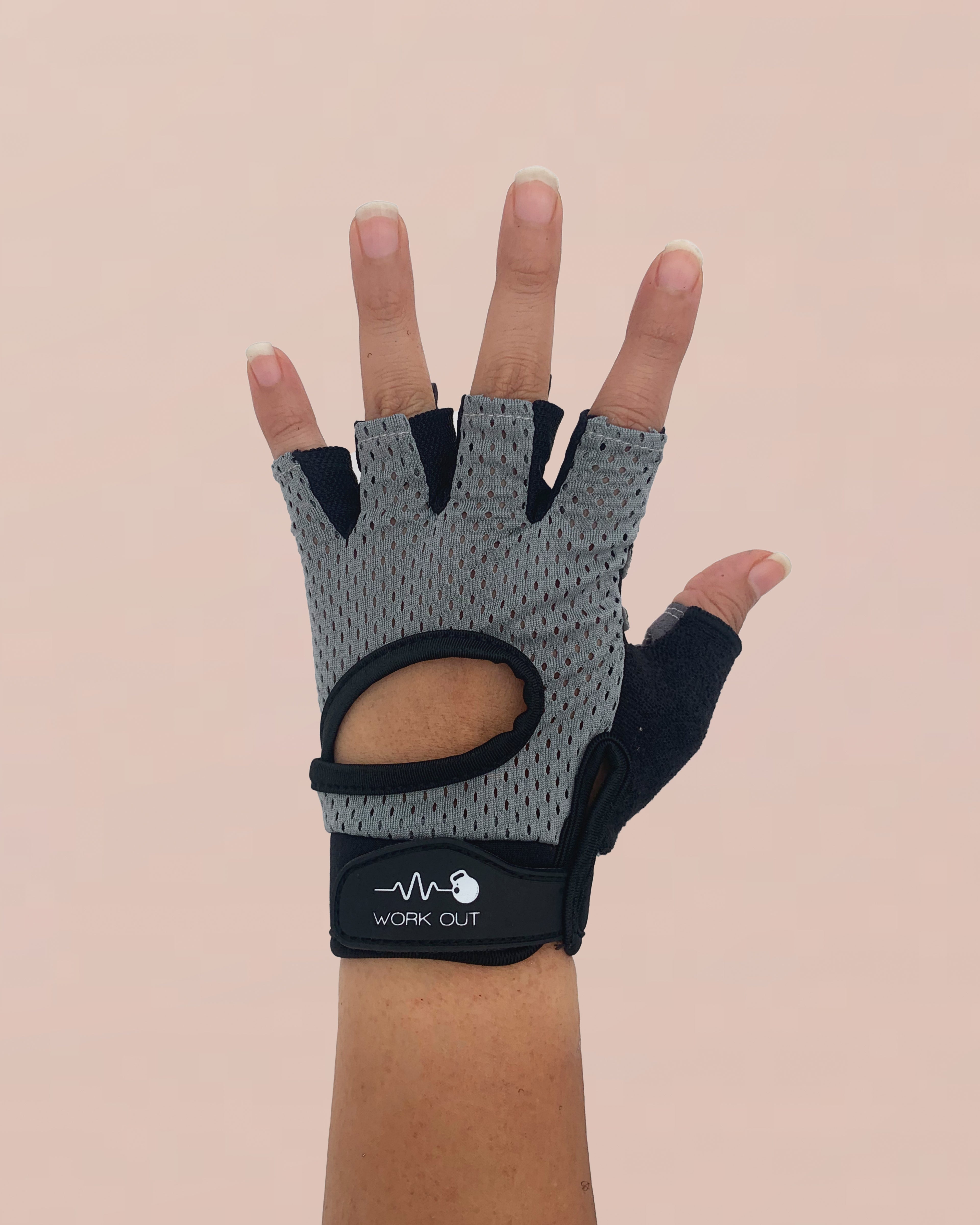 GUANTES PARA GYM - GRIS –